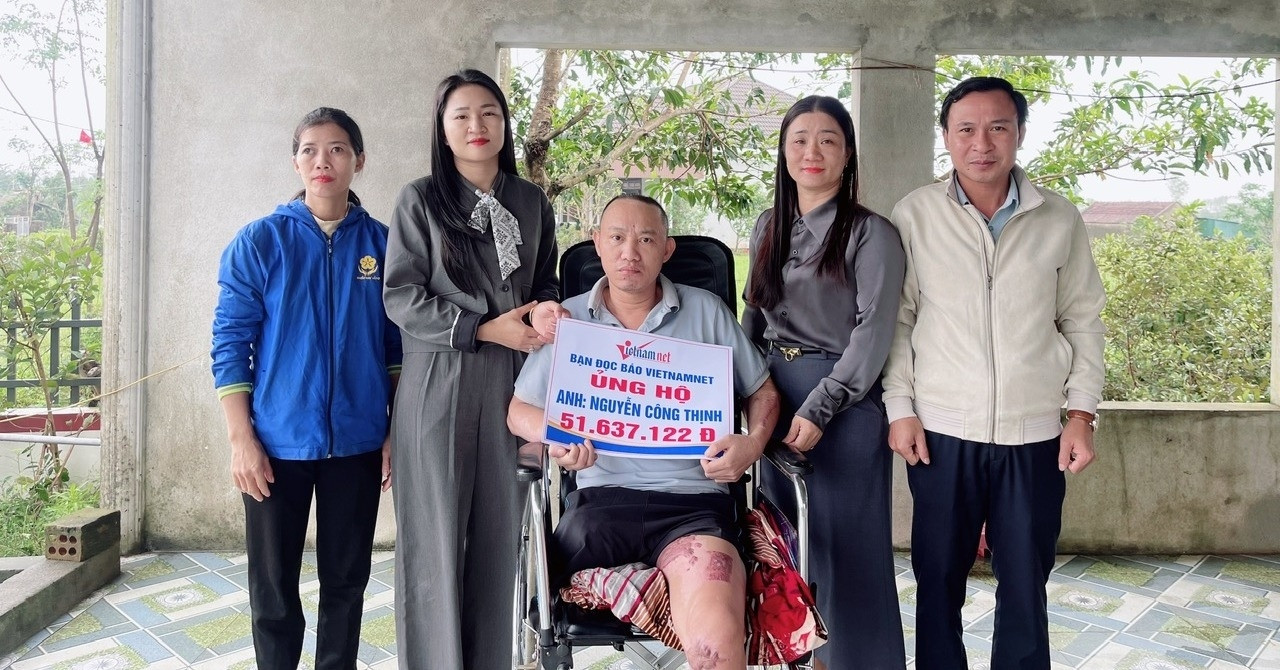 Bạn đọc giúp đỡ người đàn ông bị điện giật cụt chân ở Hà Tĩnh hơn 51 triệu đồng