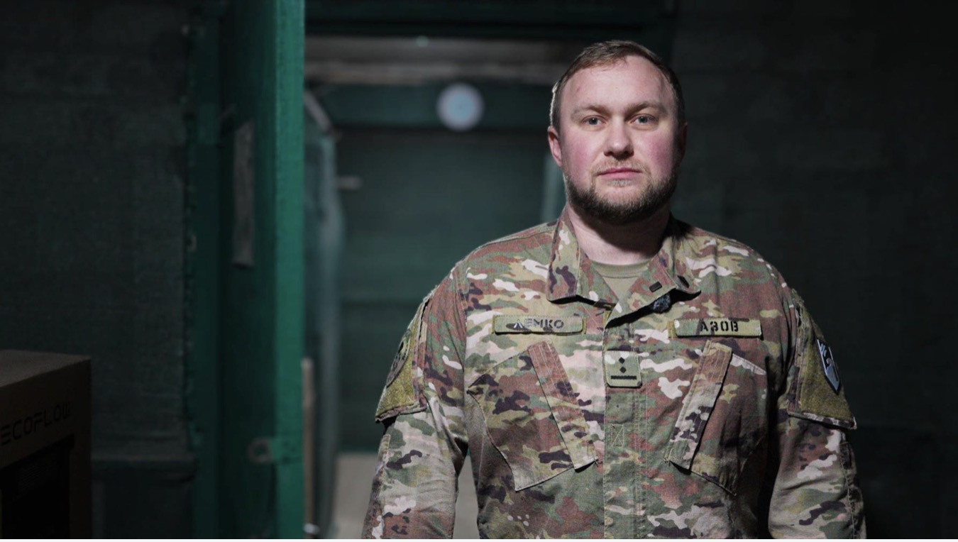 Chỉ huy Ukraine. Ảnh: Sky News