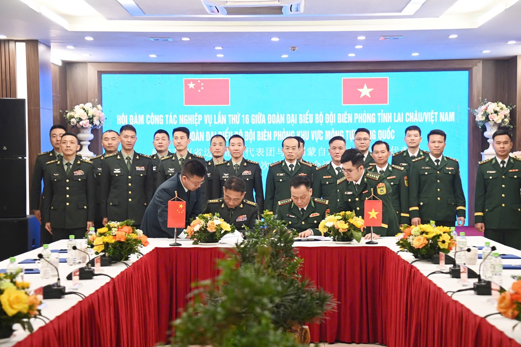 BĐBP Lai Châu và Mông Tự thống nhất nhiều nội dung quan trọng tại Hội đàm 16