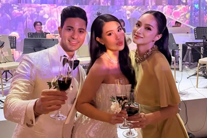Hương Giang cùng dàn sao dự đám cưới em chồng Hà Tăng - fashionista Tiên Nguyễn