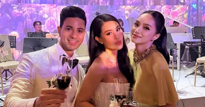 Hương Giang cùng dàn sao dự đám cưới em chồng Hà Tăng - fashionista Tiên Nguyễn