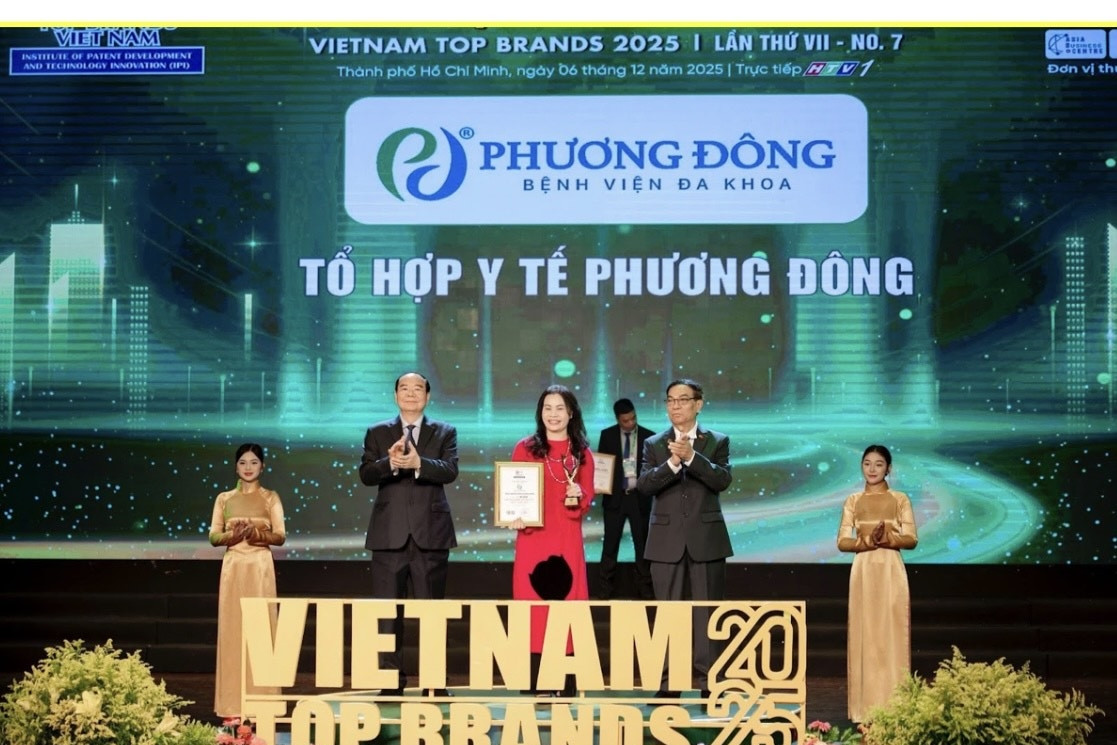 BVĐK Phương Đông nhận danh hiệu Top 10 Thương hiệu Hàng đầu Việt Nam 2025