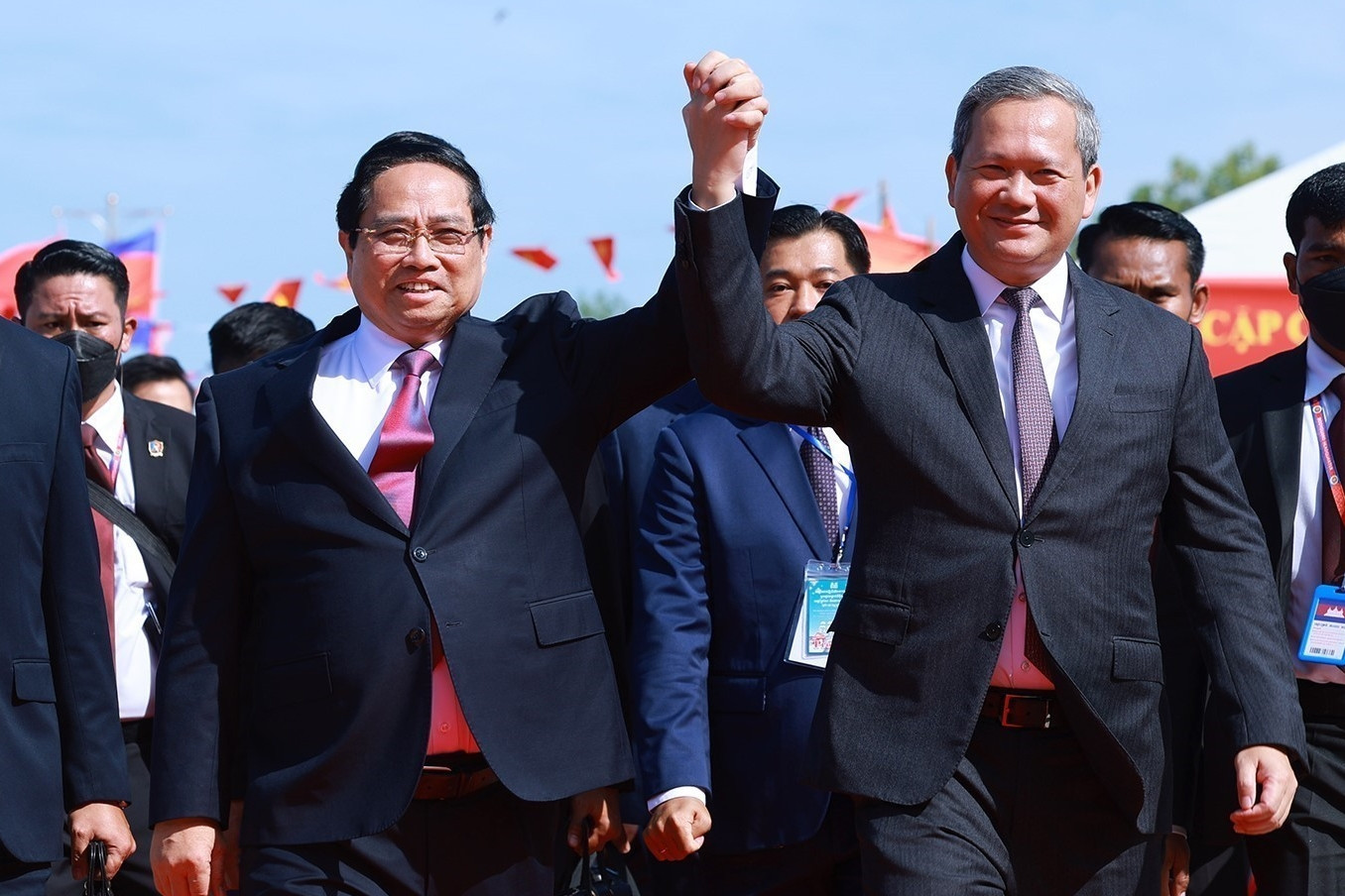 Thủ tướng Việt Nam, Campuchia khai trương cặp cửa khẩu Tân Nam - Meun Chey