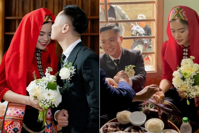Cô dâu, chú rể thực hiện nghi thức 'lạ' trong phòng tân hôn, nhiều người tò mò