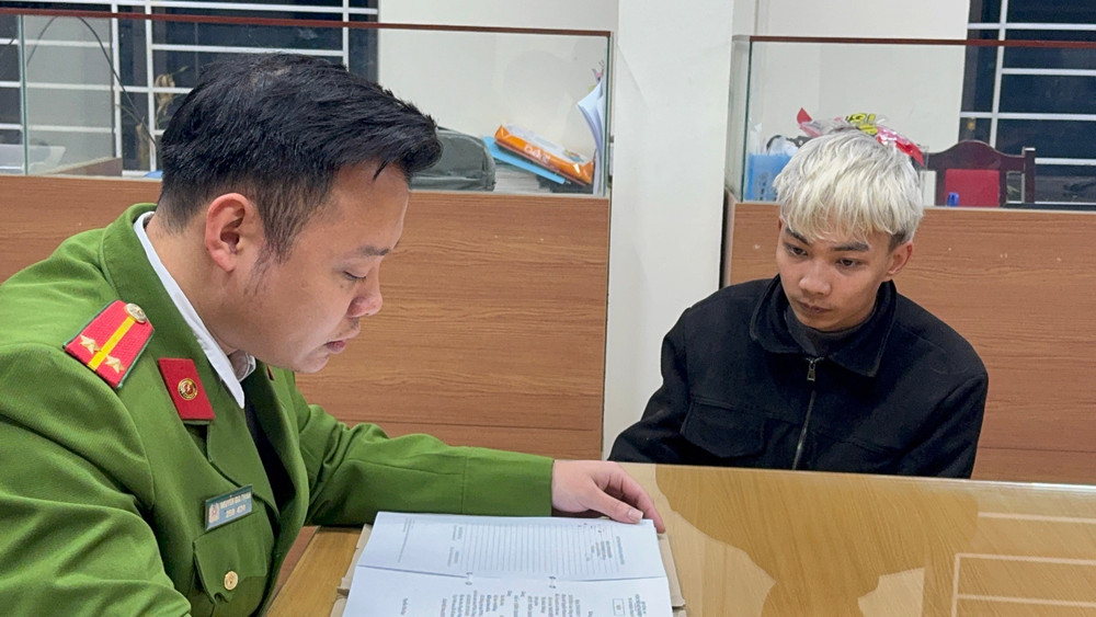 anh 2 co quan canh sat dieu tra lay loi khai ban dau doi tuong nong khanh luong.jpg