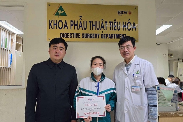 Trao hơn 73 triệu đồng đến em Đỗ Phương Trang mắc bệnh hiểm nghèo