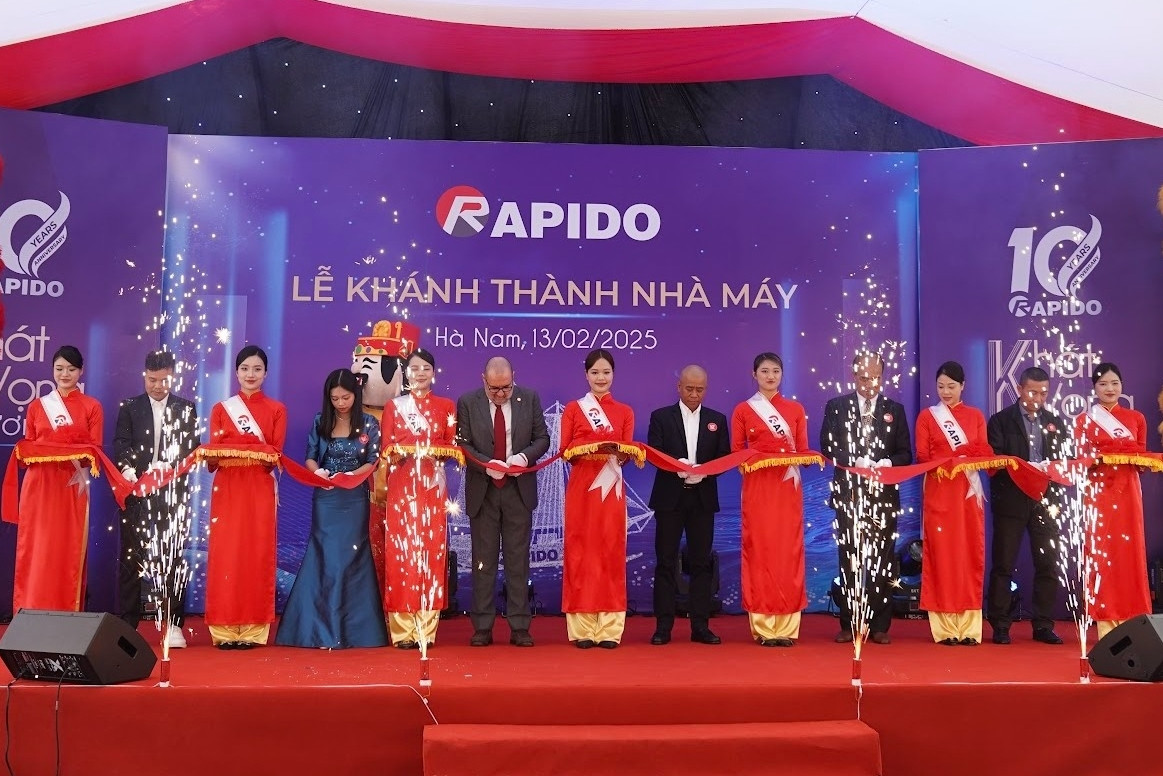 Rapido khánh thành nhà máy 40.000m2 ở Hà Nam