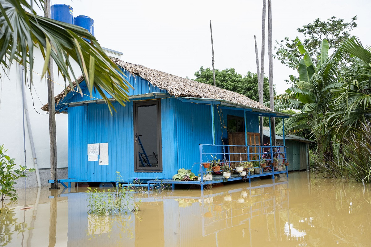 Rural Homestay vẫn có thể đón khách đến ở trải nghiệm mùa lụt Tân Hóa.jpg