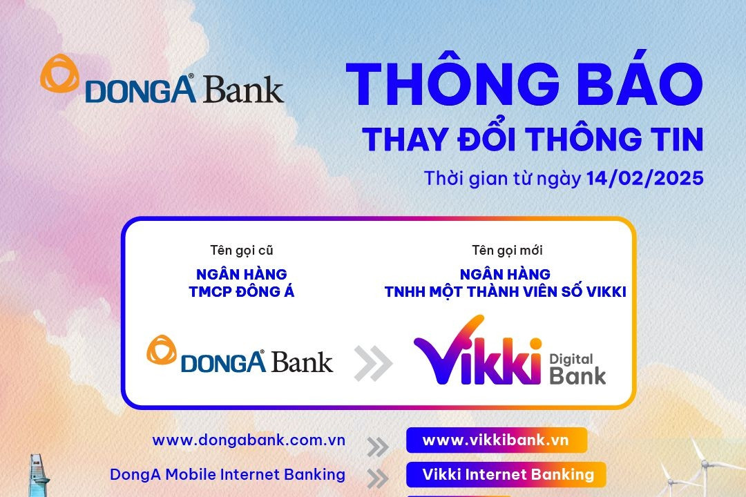 DongA Bank đổi tên, dời trụ sở, loạt ngân hàng có 'danh phận' mới