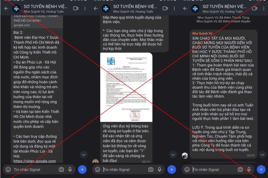 Bệnh viện lớn ở TPHCM bị giả mạo tuyển dụng