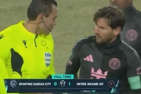 Trọng tài trận Inter Miami 1-0 Sporting KC bị kỷ luật vì… yêu Messi