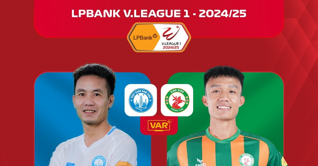 Trực tiếp bóng đá Nam Định 1-0 Bình Định: Xuân Son được vinh danh