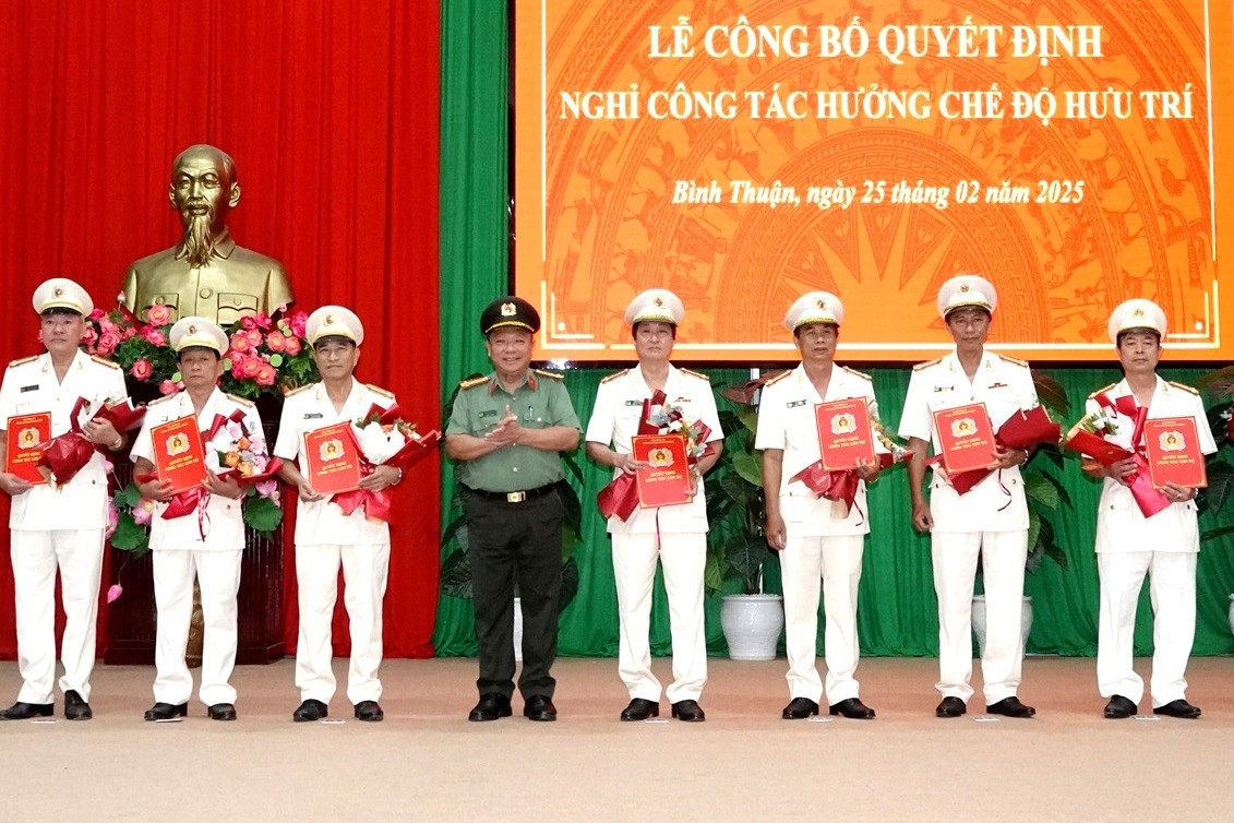 Công an Bình Thuận có 23 lãnh đạo cấp phòng, huyện tự nguyện nghỉ hưu trước tuổi