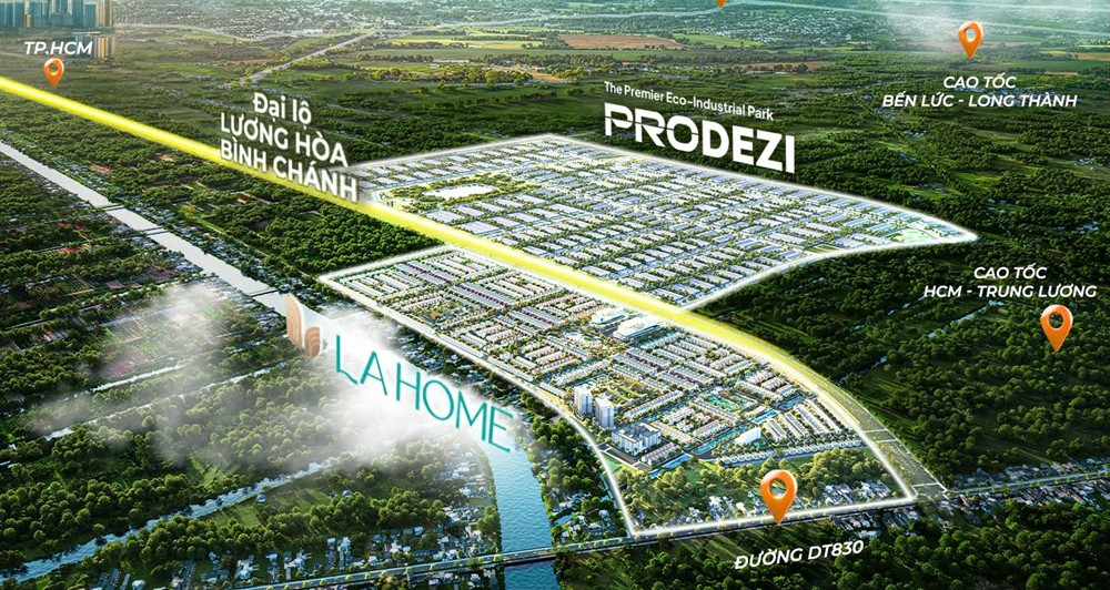 Bất động sản Long An cất cánh nhờ hạ tầng