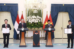 Bộ trưởng Nguyễn Mạnh Hùng ký Ý định thư hợp tác KH-CN với Indonesia