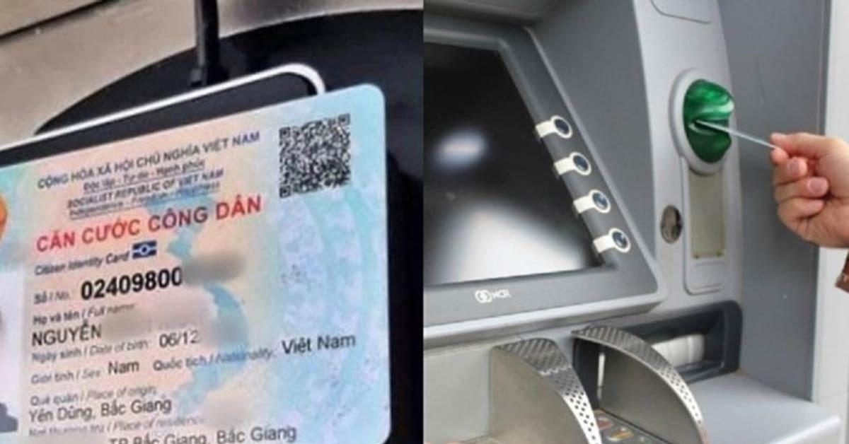 Hướng dẫn rút tiền tại cây ATM bằng căn cước công dân