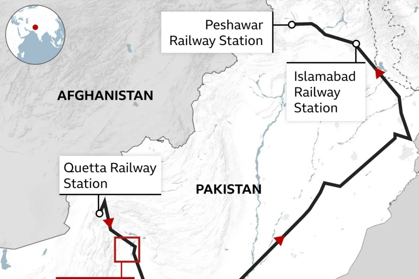 Đoàn tàu chở 400 người ở Pakistan bị tấn công, giải cứu con tin khó khăn