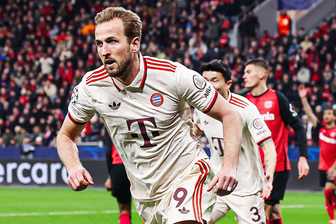 Harry Kane bùng nổ, Bayern Munich vùi dập Leverkusen