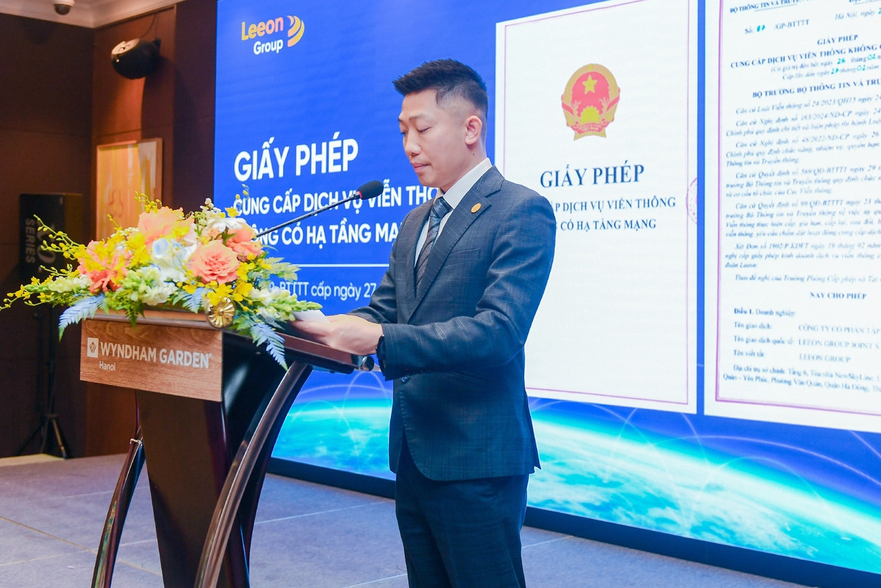 Leeon Group công bố giấy phép kinh doanh dịch vụ viễn thông