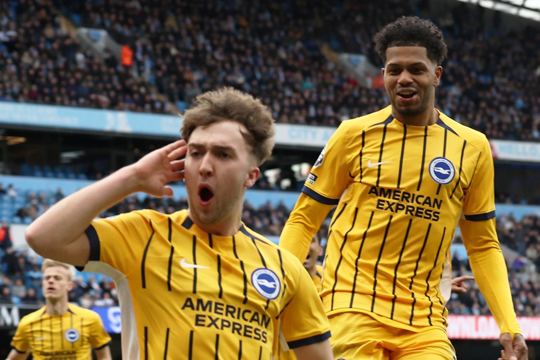 Haaland lập công, Man City vẫn bị Brighton cưa điểm
