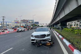 Nữ tài xế Mercedes đâm hàng loạt xe máy: Đi sai làn đường, có nồng độ cồn