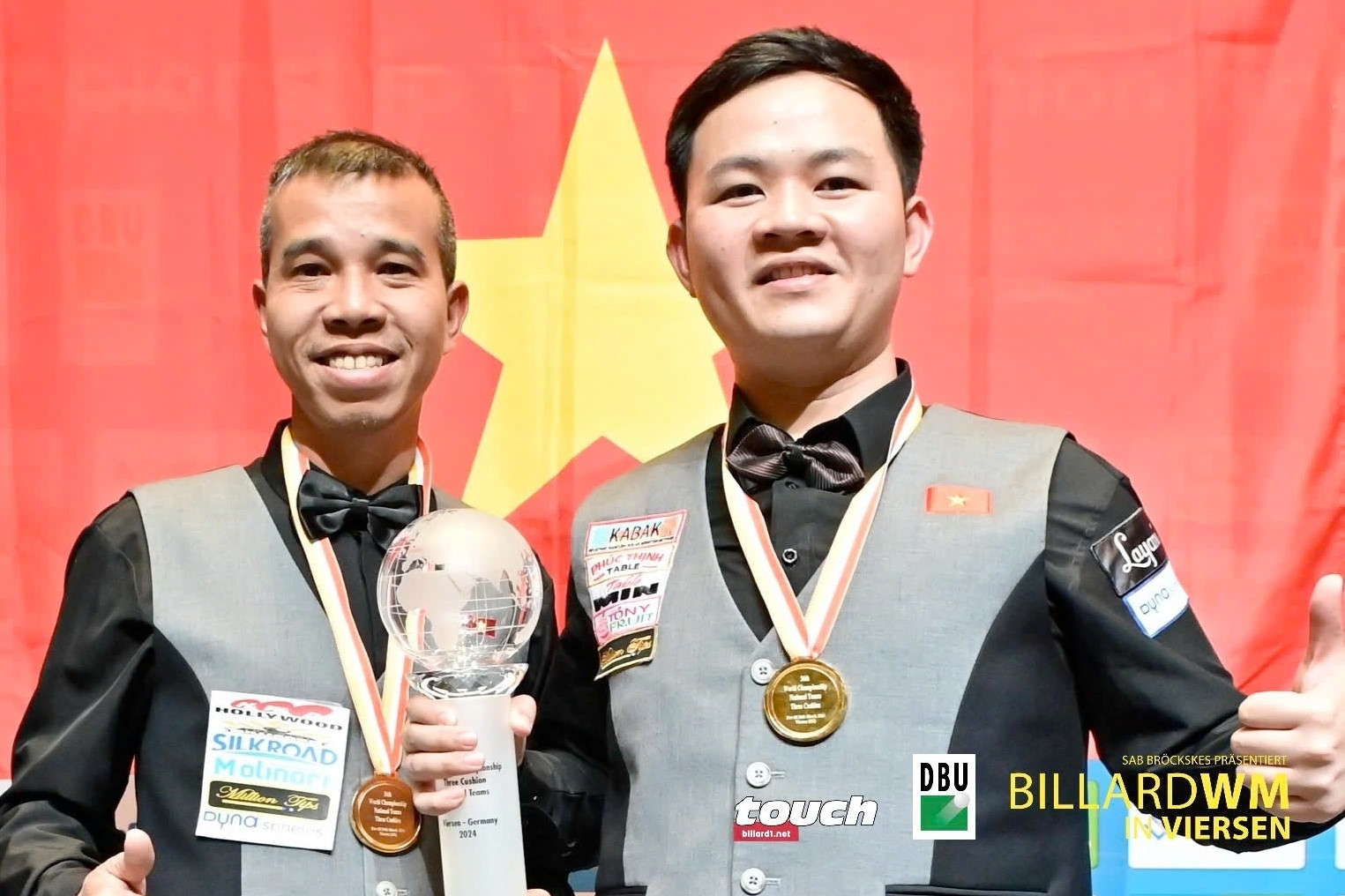 Việt Nam lỡ chức vô địch giải billiards đồng đội thế giới