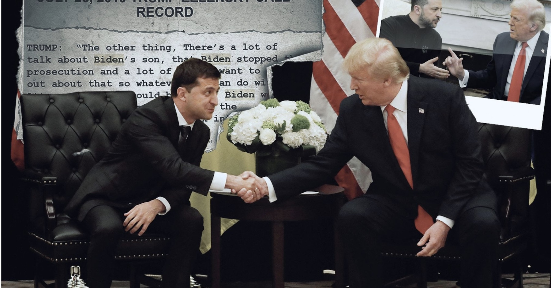 Trump Zelensky . Ảnh: Sky News