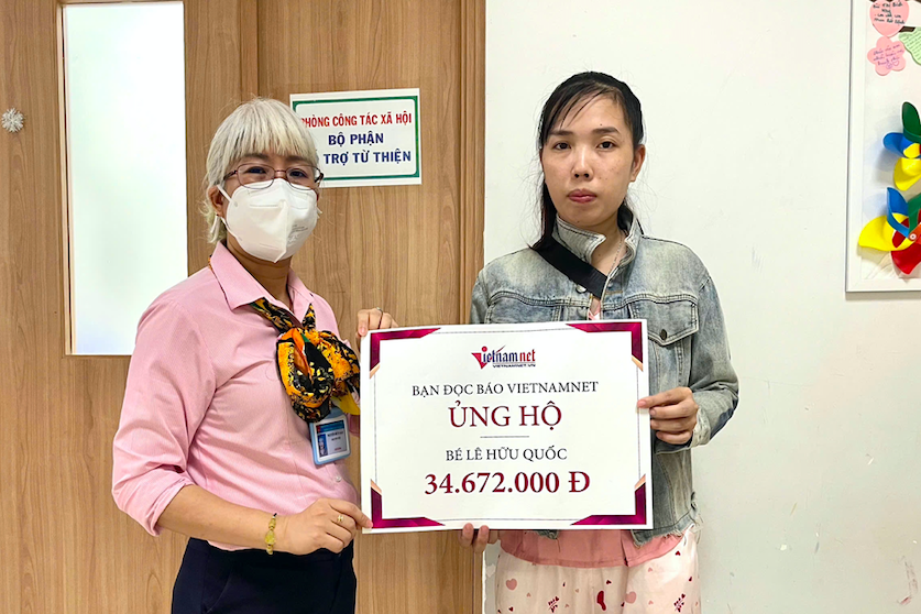 Gia đình em Lê Hữu Quốc cảm ơn bạn đọc