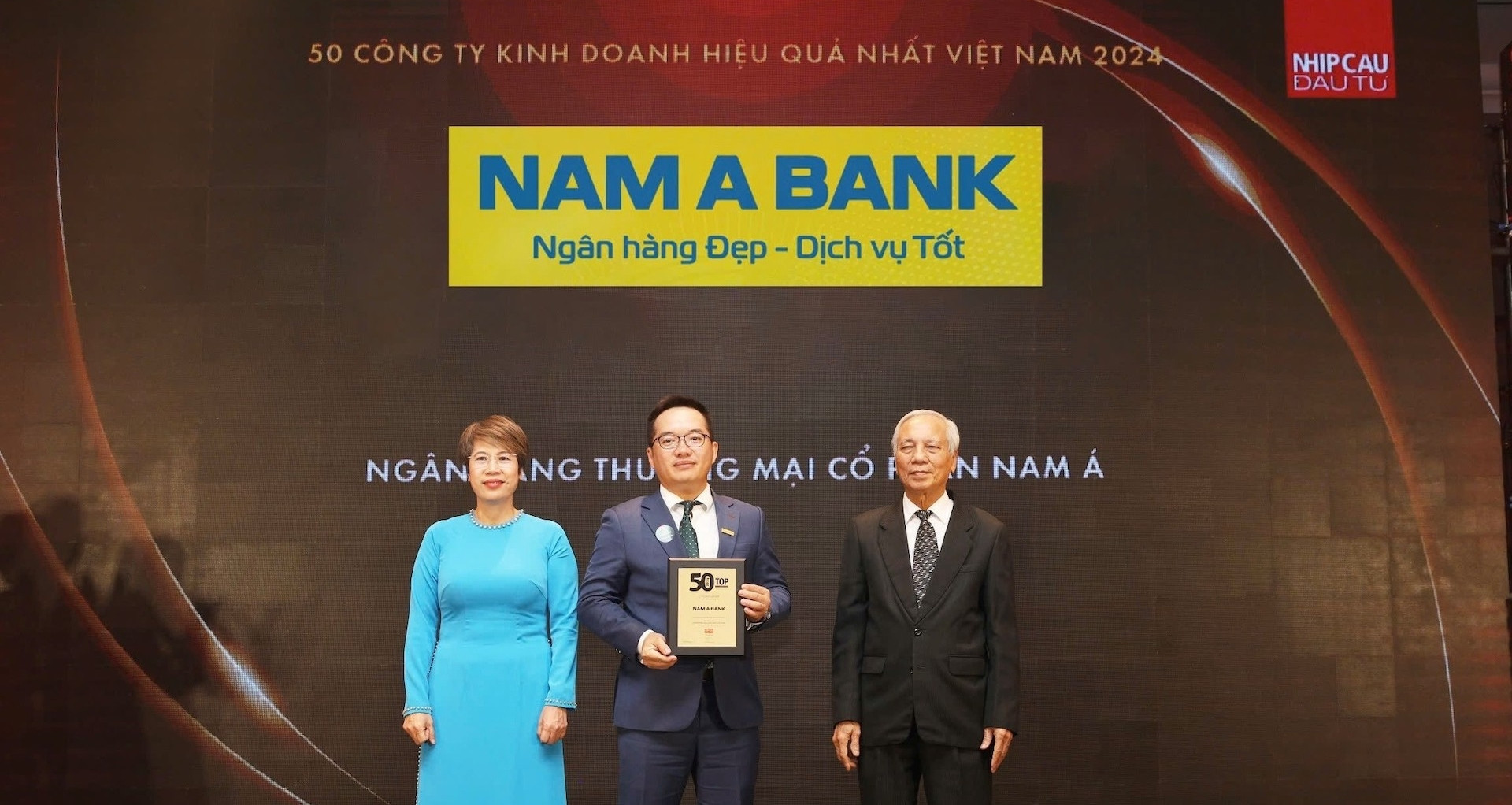 Nam A Bank - Top 50 Công ty kinh doanh hiệu quả nhất Việt Nam 2024