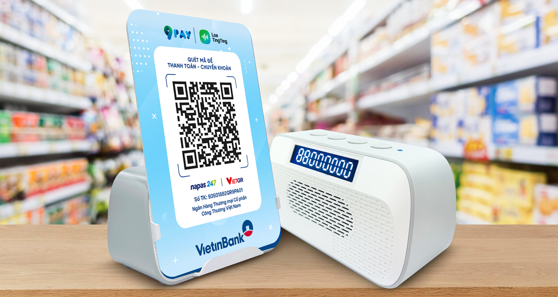 9Pay ‘bắt tay’ VietinBank ra mắt dịch vụ loa thông báo nhận tiền