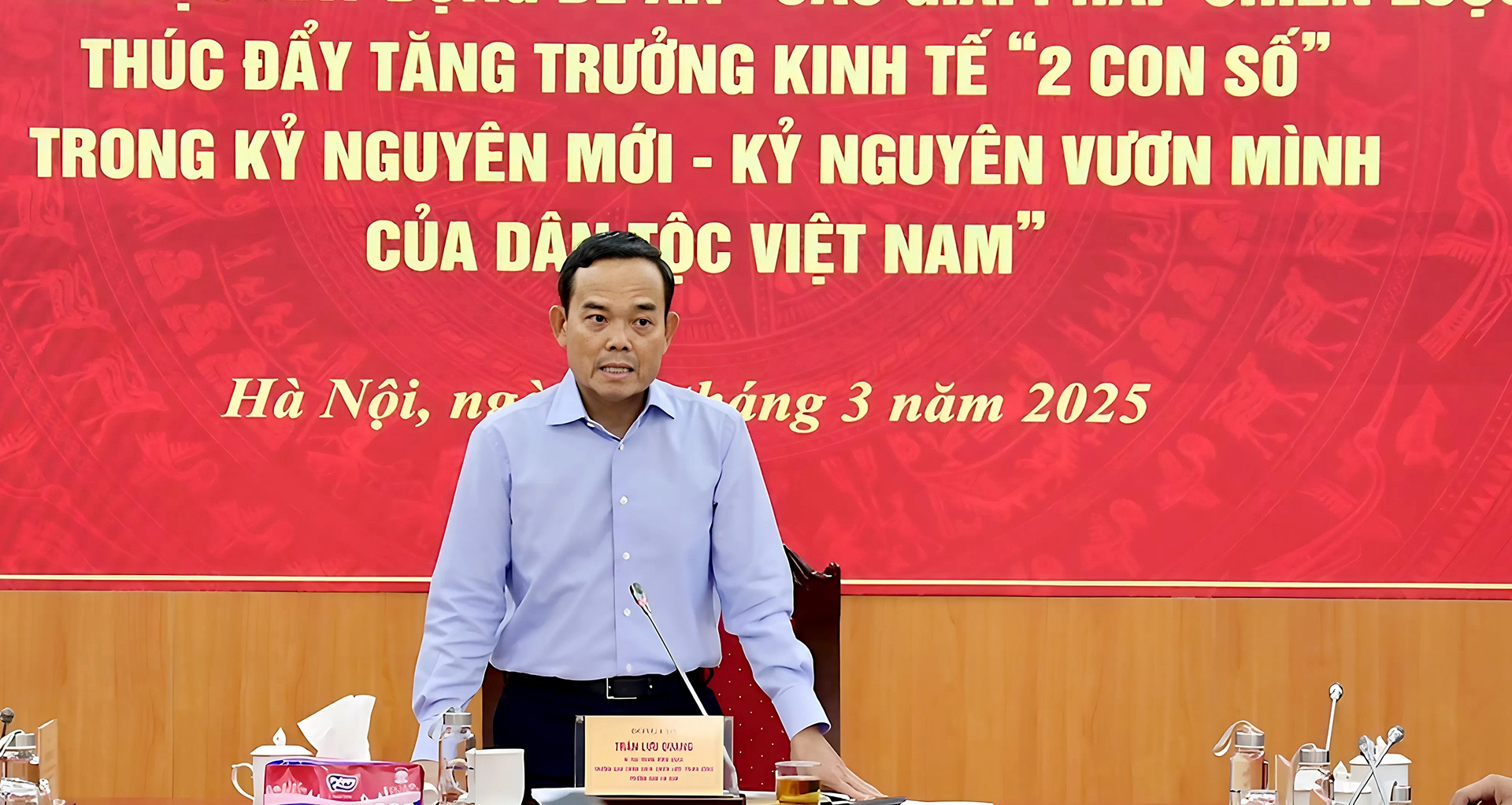 Thành lập Ban chỉ đạo xây dựng đề án thúc đẩy tăng trưởng kinh tế 2 con số
