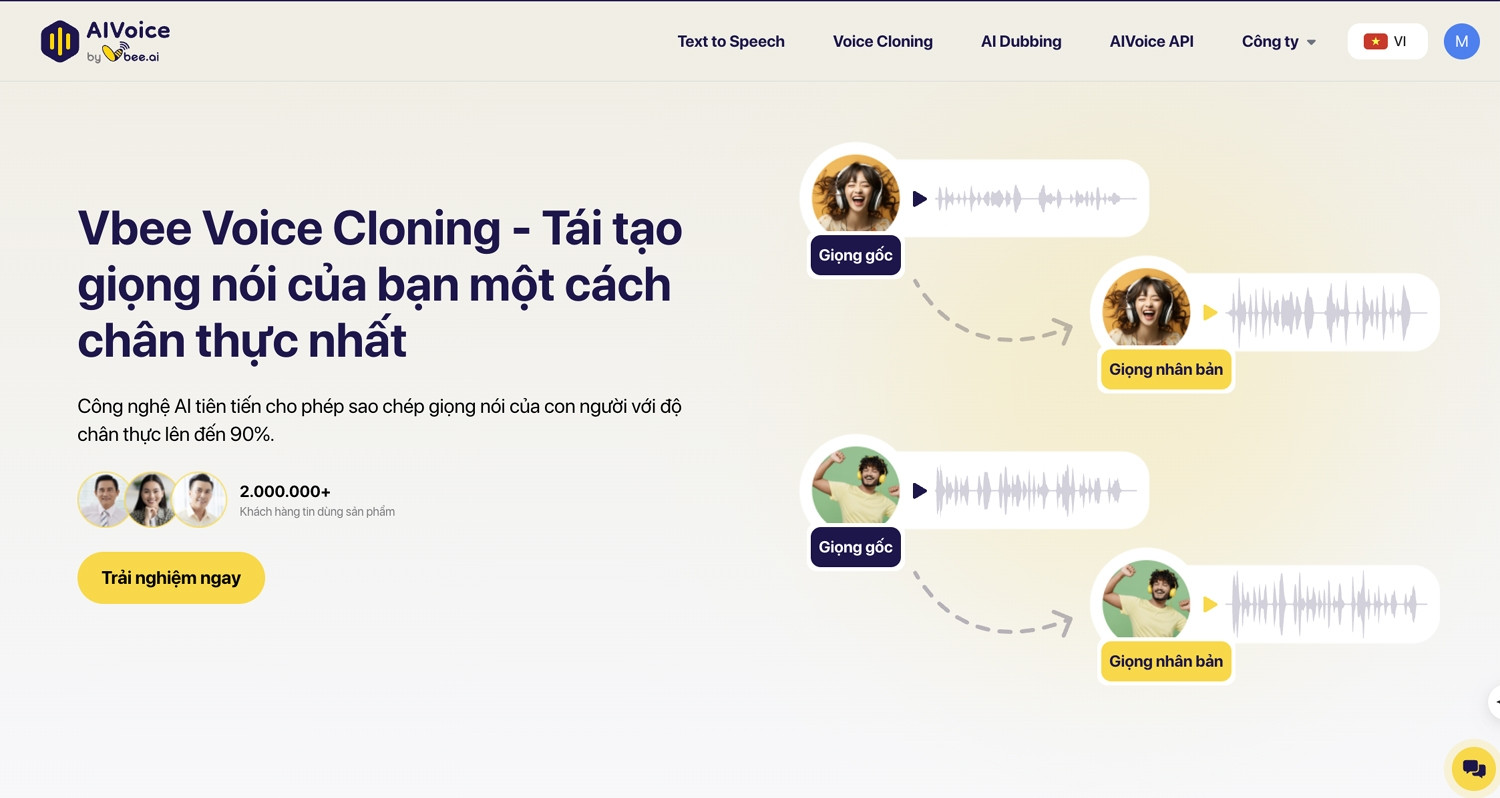 Vbee Voice Cloning và cột mốc 3.000 giọng nói nhân bản