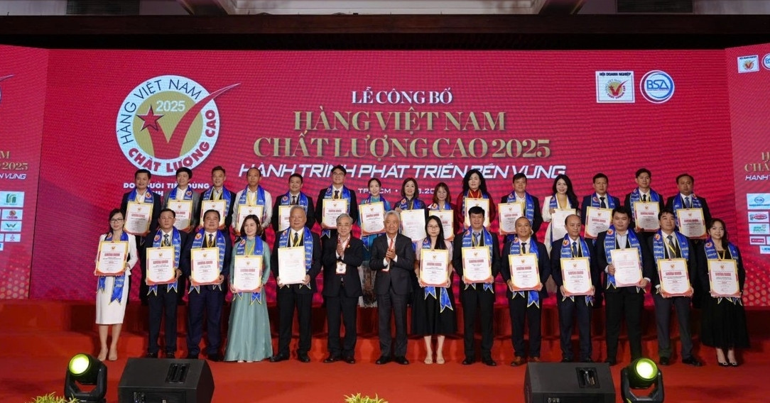 HUD Kiên Giang có 3 thương hiệu đạt Hàng Việt Nam Chất lượng cao 2025