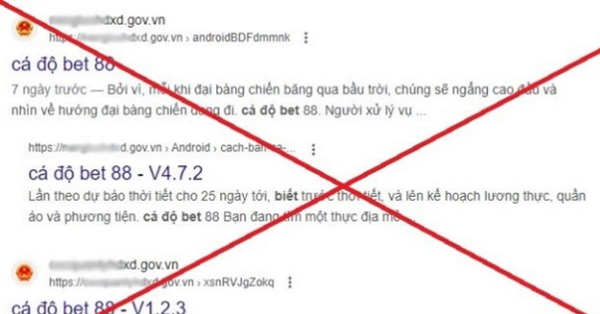 Phát hiện hàng loạt website cơ quan nhà nước bị chèn link quảng cáo cờ bạc