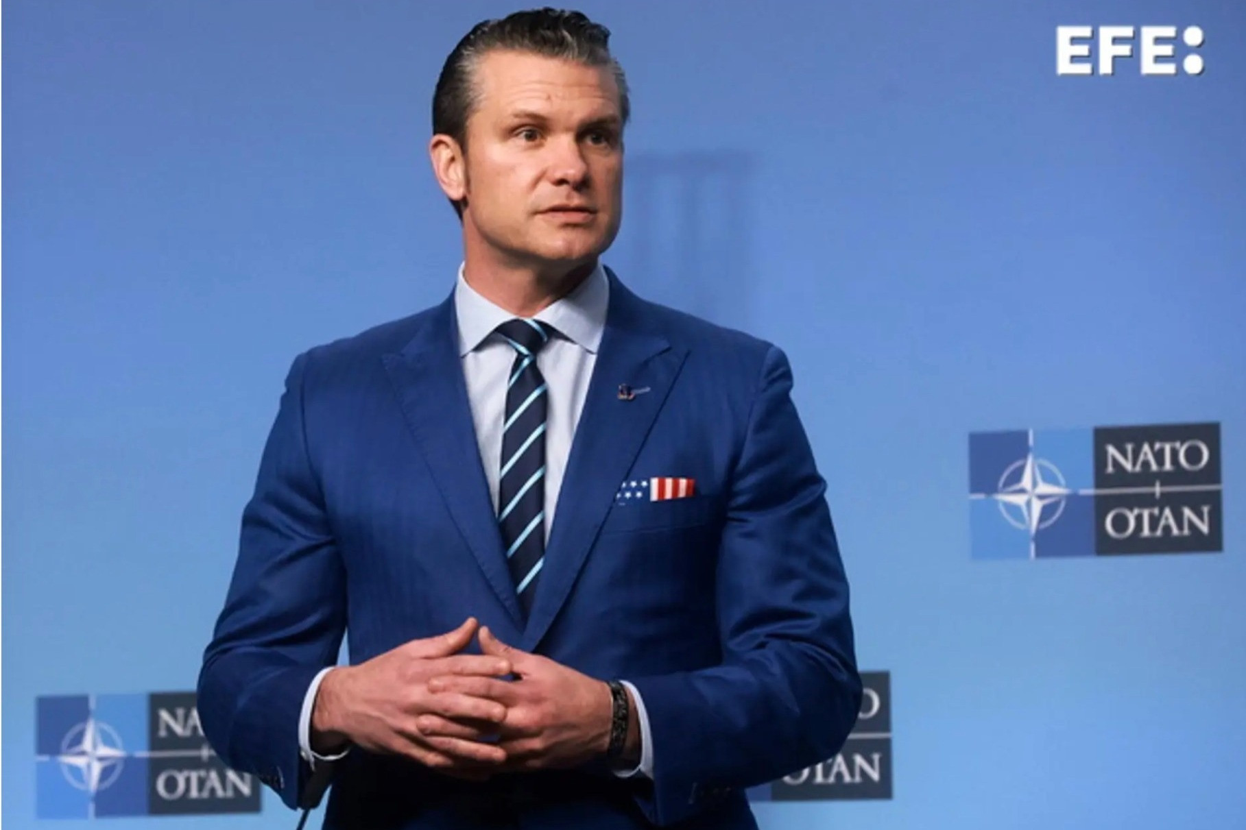Bộ trưởng Quốc phòng Mỹ Pete Hegseth. Ảnh: EFE/EPA