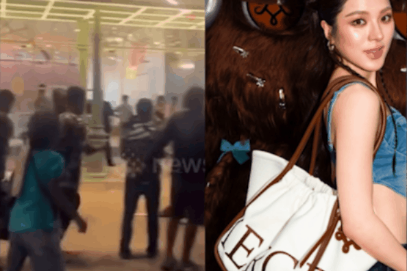 'Hỗn chiến' trước trung tâm thương mại vì giành mua túi phiên bản giới hạn