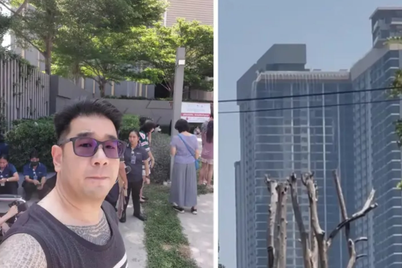 Người đàn ông dìu cụ bà đi 40 tầng để thoát thân trong động đất được khen ngợi