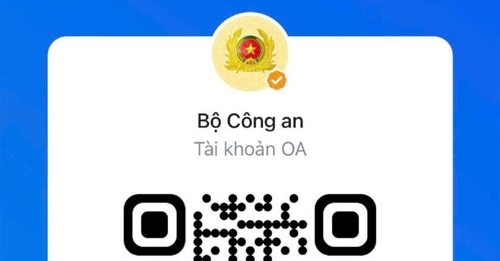 Trang thông tin Bộ Công an hoạt động trên nền tảng mạng xã hội Zalo OA