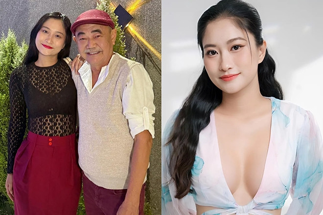 Bạn gái kém 36 tuổi của NSND Việt Anh tự tin khoe dáng
