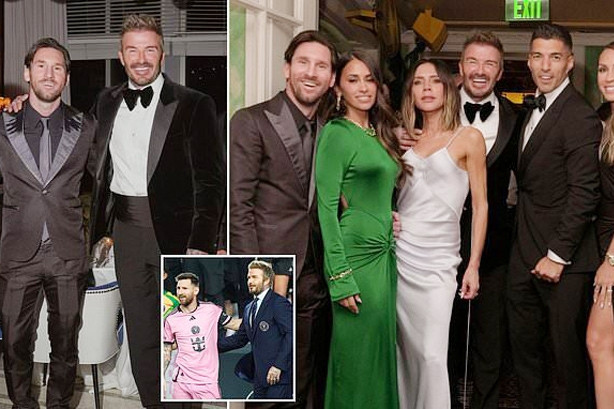 Messi dự tiệc mừng sinh nhật tuổi 50 của David Beckham