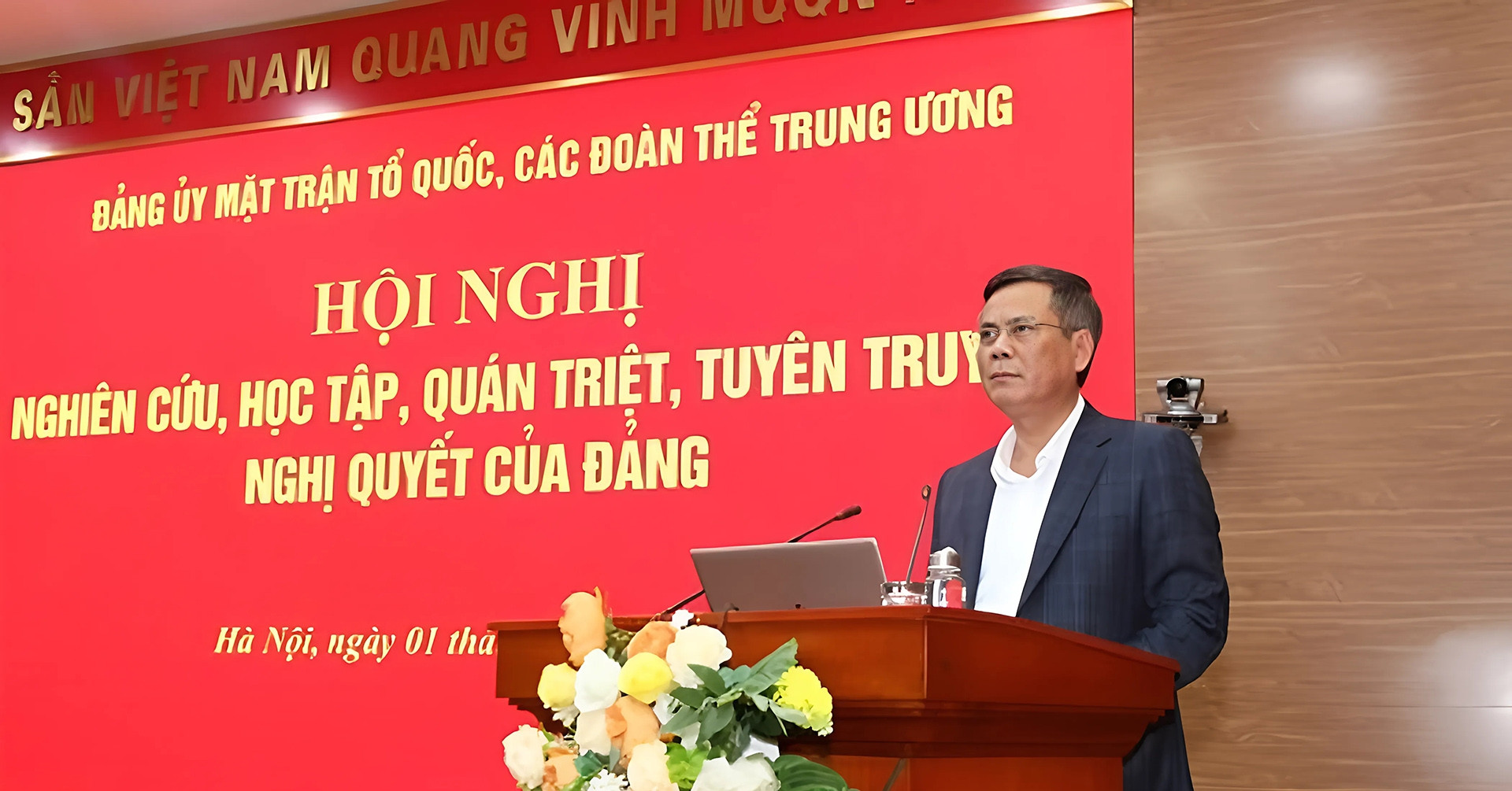 Trong tháng 4, báo cáo Trung ương về việc sắp xếp bộ máy Ủy ban Trung ương MTTQ