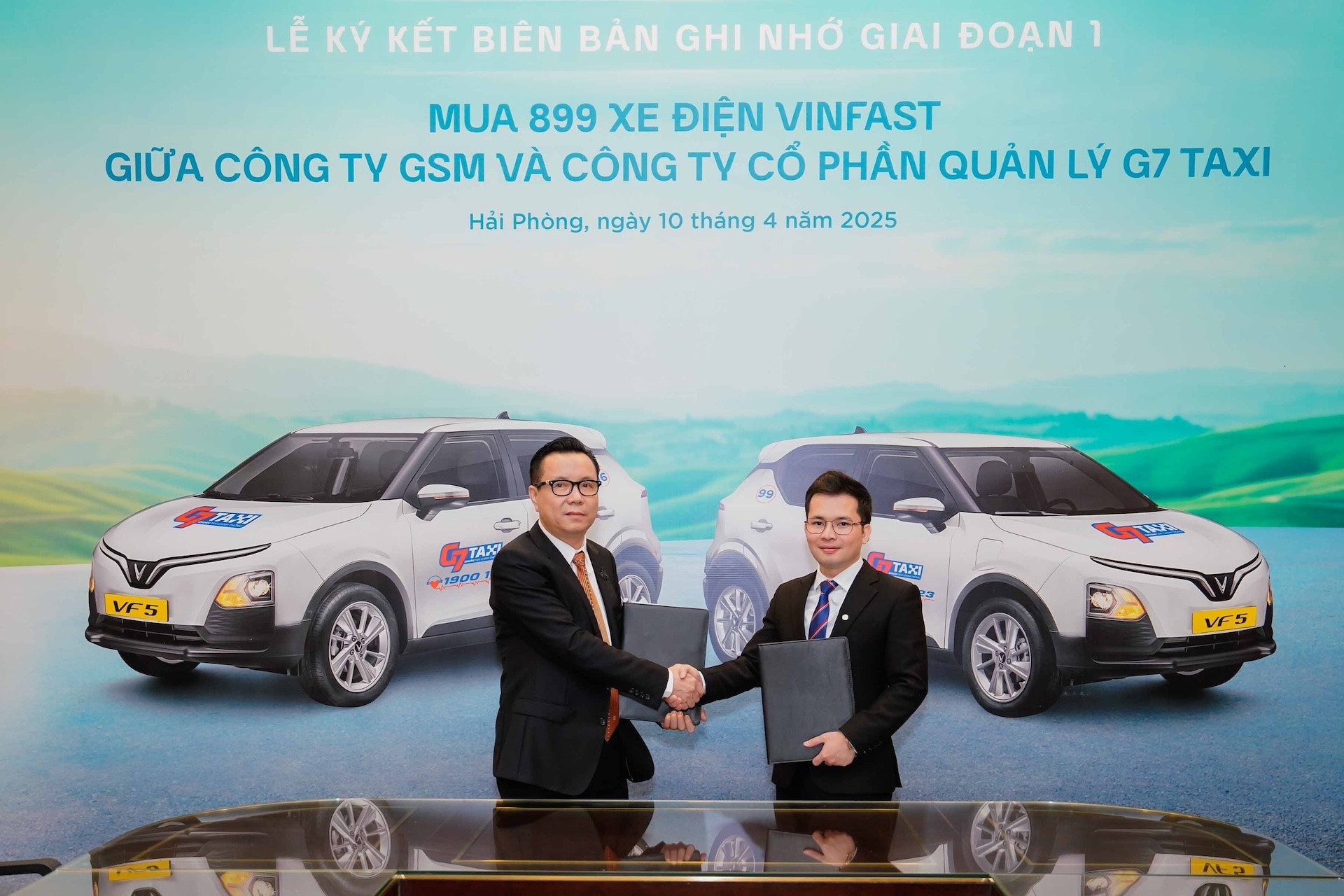 G7 Taxi mua 899 xe điện VinFast để triển khai dịch vụ taxi xanh