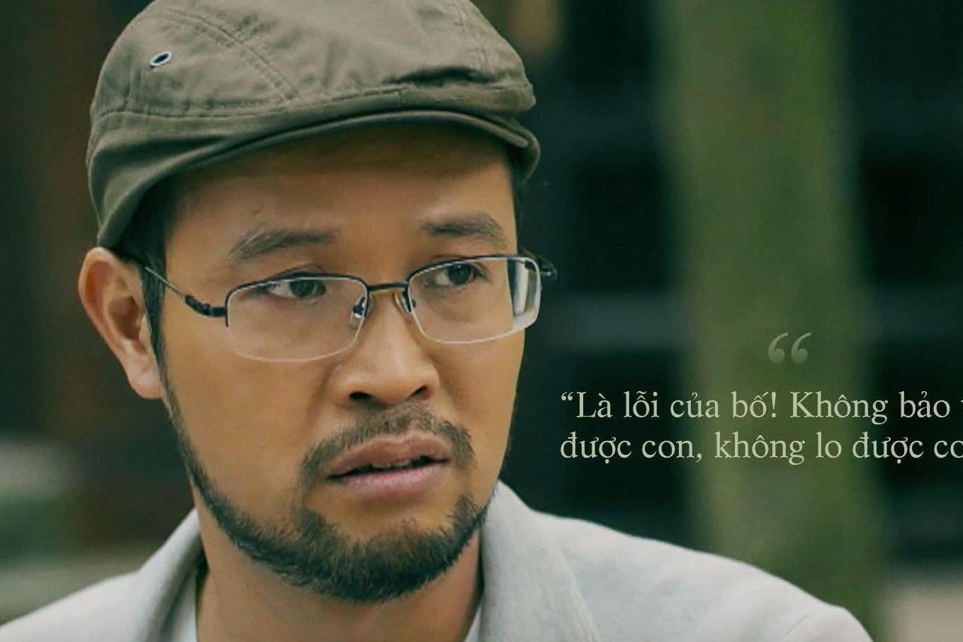 Cái tát bất ngờ của Thái Sơn 'Cha tôi người ở lại' dành cho bạn diễn