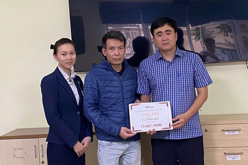 Bạn đọc giúp đỡ anh Vũ Đình Đô bị tai nạn chấn thương sọ não hơn 73 triệu đồng