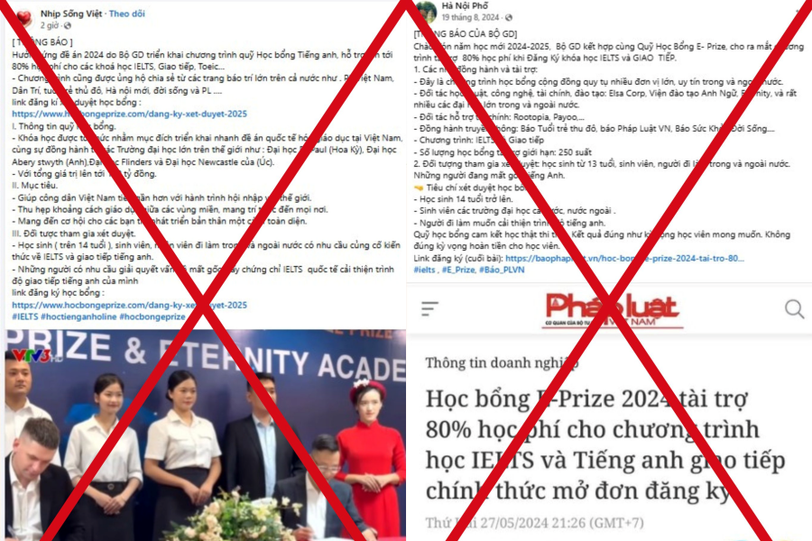 Bộ GD-ĐT bị giả mạo thông báo chương trình học bổng tiếng Anh