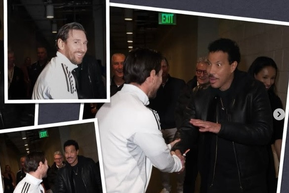 Messi lần đầu hội ngộ ca sĩ nổi tiếng được mẹ lấy đặt tên cho anh