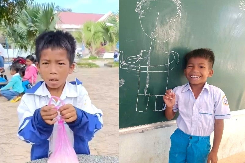 Món quà bất ngờ từ cậu học trò 'gạ' bán gạo cho thầy để có tiền mua bút