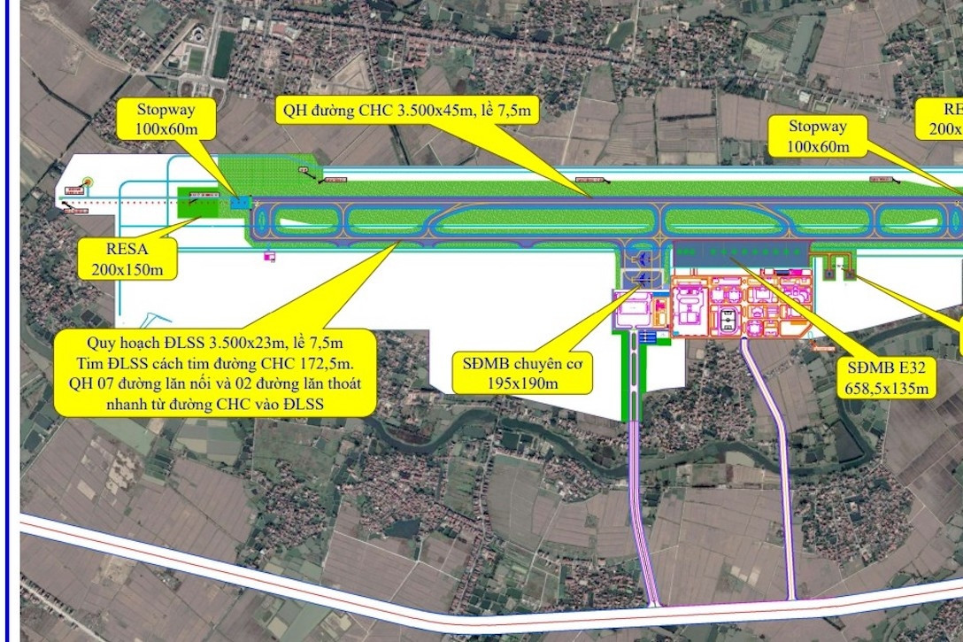 Chính thức phê duyệt quy hoạch sân bay Gia Bình đón 5 triệu hành khách/năm