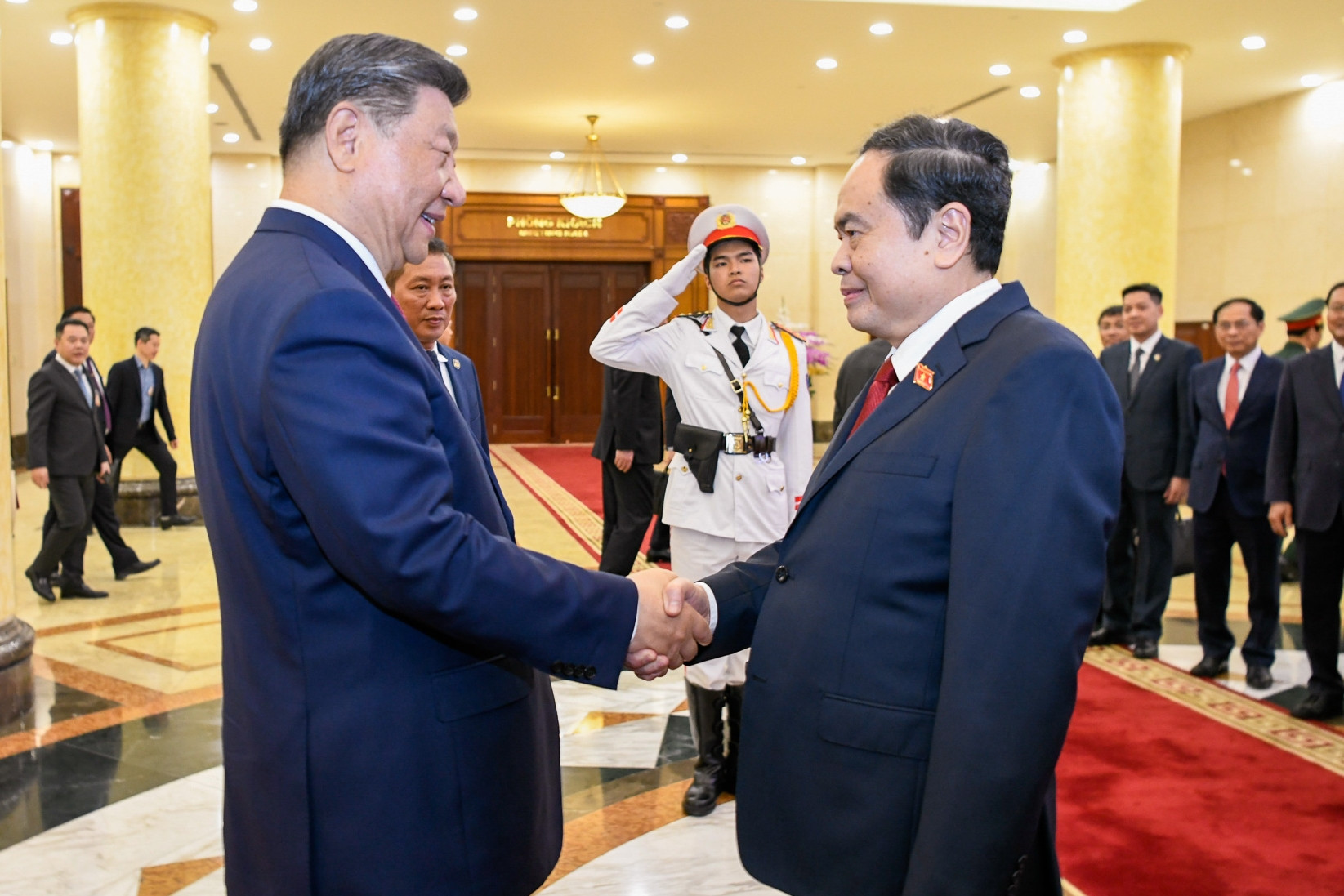 Chủ tịch Quốc hội Trần Thanh Mẫn hội kiến Tổng Bí thư, Chủ tịch nước Trung Quốc