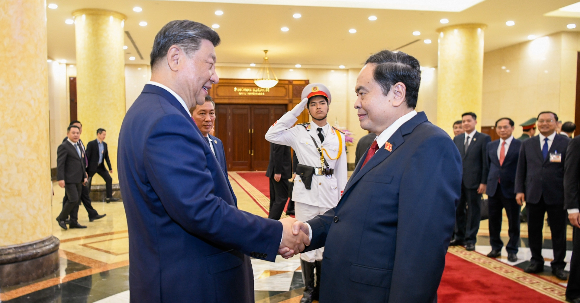 Chủ tịch Quốc hội Trần Thanh Mẫn hội kiến Tổng Bí thư, Chủ tịch nước Trung Quốc